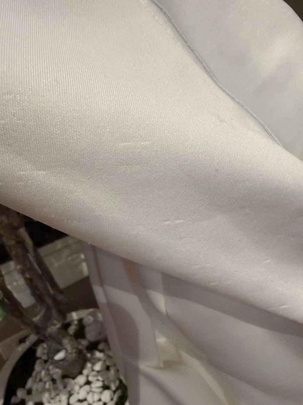 XSCAPE Womens White Scuba Waterfall Ruffle Short Sleeve Midi Sheath Dress - Picture 8 of 10